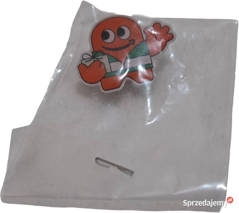 Pin Peccy w kamizelce z prezentem Amazon Pozostałe Czeladź