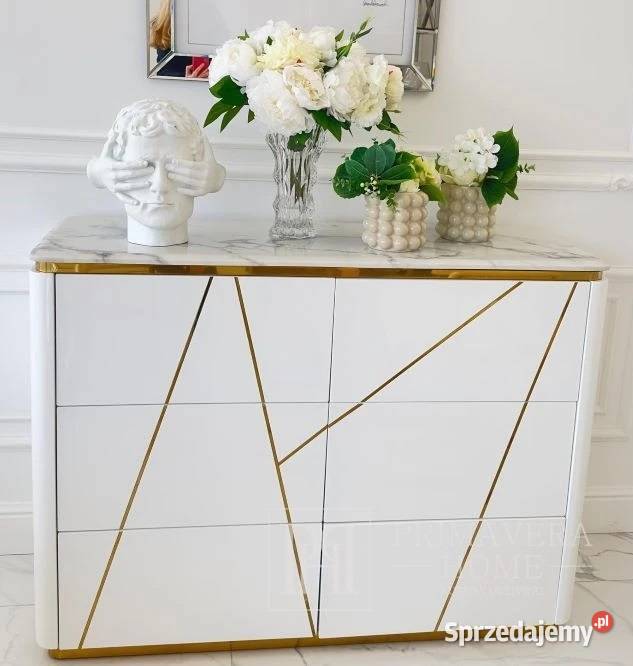 Designerska Komoda glamour lakierowana 120cm