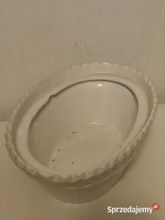 Ceramiczny Słoik Cookie Jar retro KOTY W KOSZYKU Poddębice