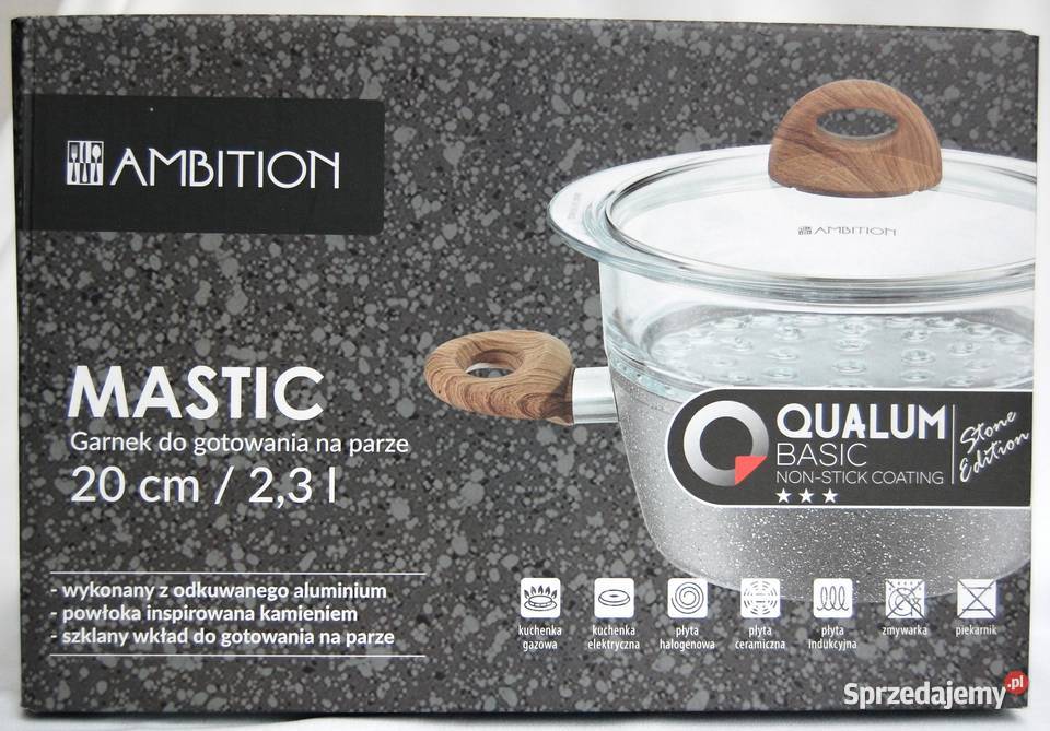 Ambition Mastic 20 nowy szklany garnek do szary Lublin
