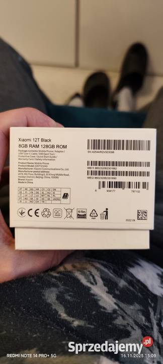 Smartfon telefon Xiaomi 12T 8128pełny komplet Warszawa