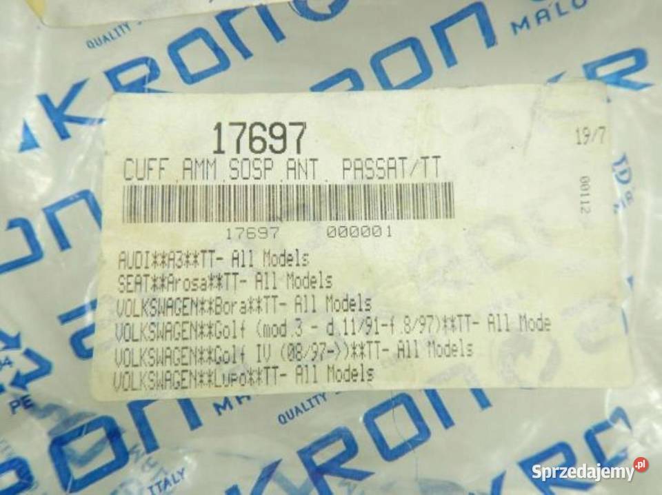 OSŁONY AMORTYZATORÓW PRZÓD AUDI A3 TT VW GOLF lubelskie