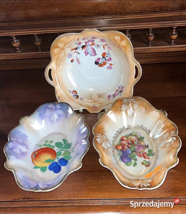 Patera z opalizowanej porcelany Syg Sile