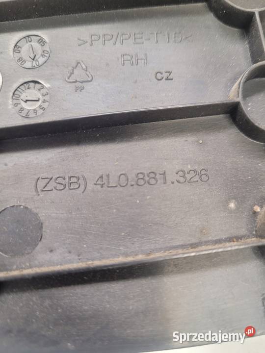 OSŁONA ZAŚLEPKA FOTELA PRAWA AUDI Q7 4L Przystajń