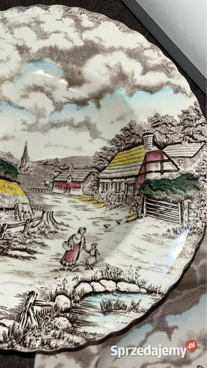 Talerz do zupy Mott Fine Staffordshire Ware Gdańsk