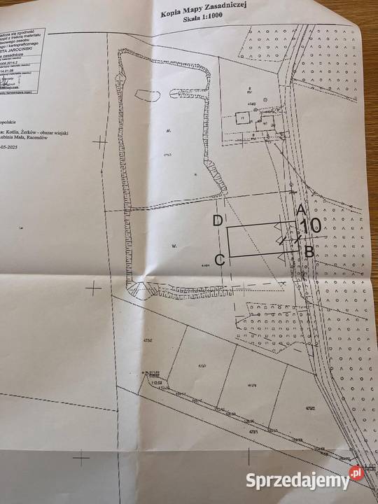 Sprzedam działke z wydanymi warunkami zabudowy Jarocin