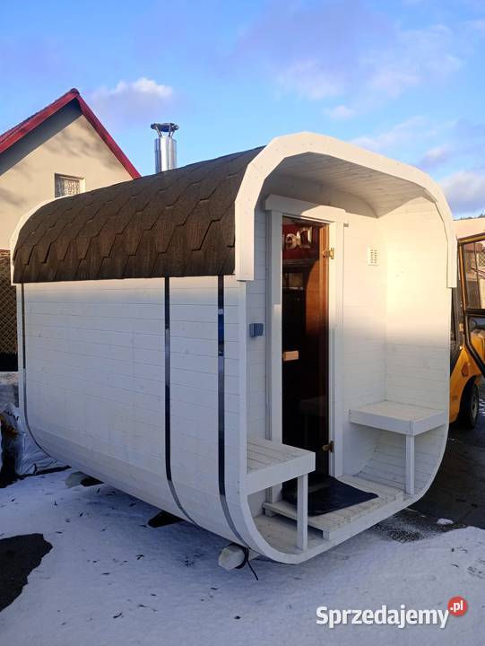 Sauna Ogrodowa Cube Medium Open 24m piec opalany lubuskie Zielona Góra