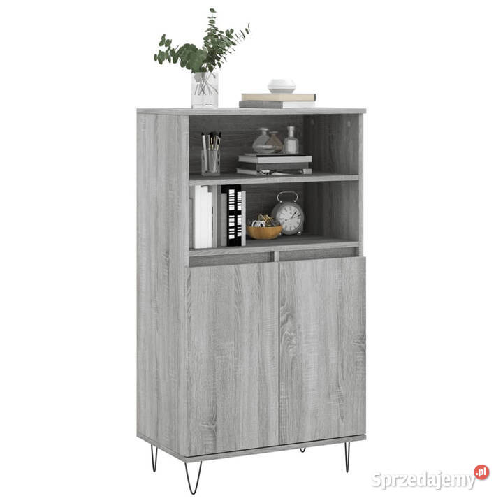Wysoka szafka szary dąb sonoma 60x36x110 Warszawa