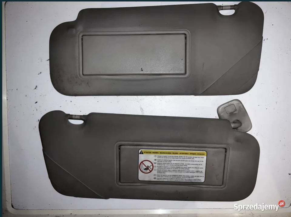 osłona przeciwsłoneczna komplet prawa i lewa wielkopolskie Ostrów Wielkopolski