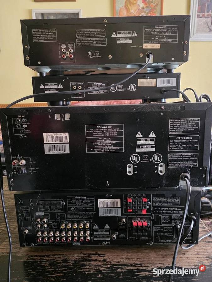 Pioneer wieża zasilanie 110v Łomża sprzedam