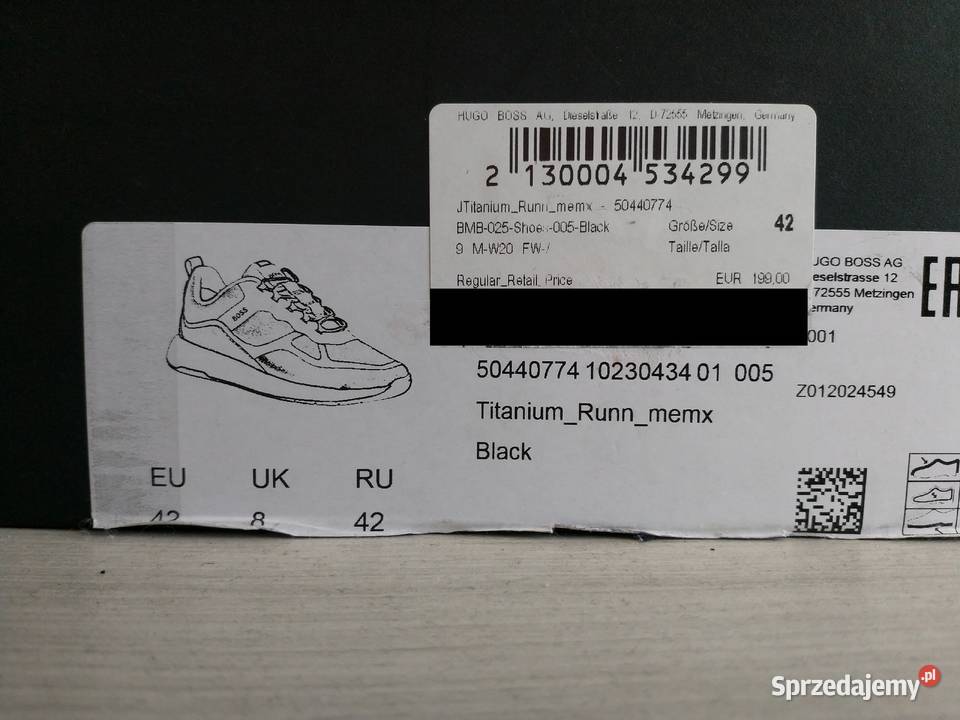 Buty sportowe męskie Hugo Boss rozmiar 42 inna Szczecin