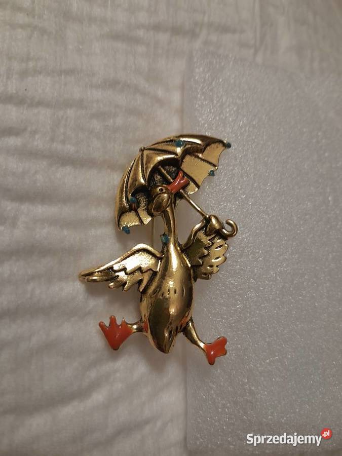 Broszka unisex z opcją wisiorka oczko metal Warszawa
