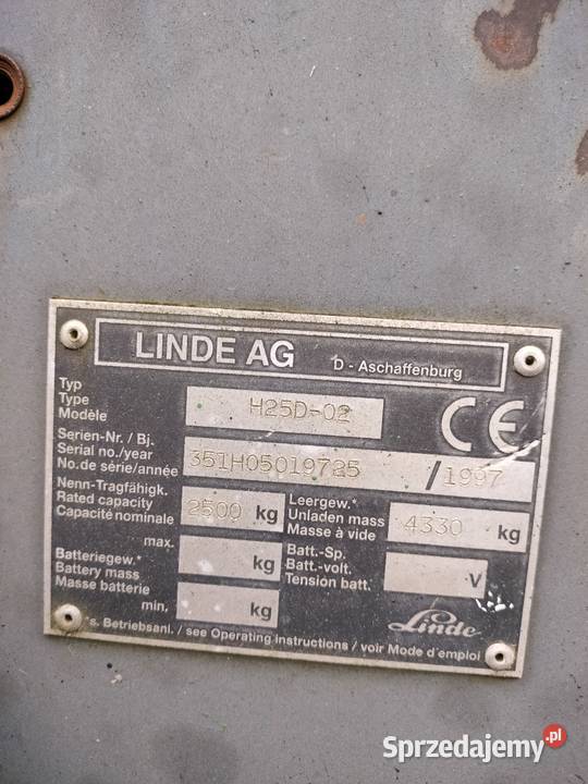 Wózek widłowy Linde H25D Pleszew