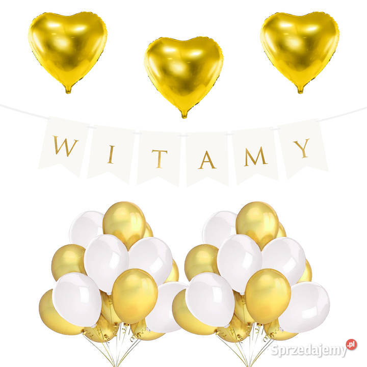 Zestaw dekoracji WITAMY Balony foliowe Powitanie Pozostałe mazowieckie Adamowizna
