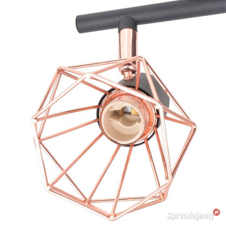 vidaXL Lampa sufitowa z 4 żarówkami E14 czarno Warszawa