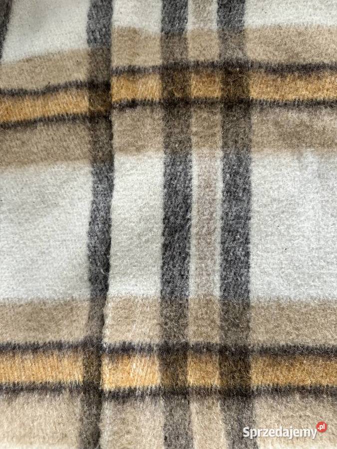 Koc pled Wooltex 100 wełny r170x200 beżowy łódzkie Łódź