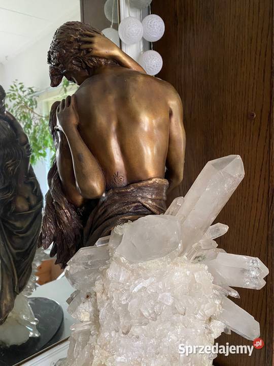 Ogromna Rzeźba z brązu kryształ górski Bystrzyca Kłodzka