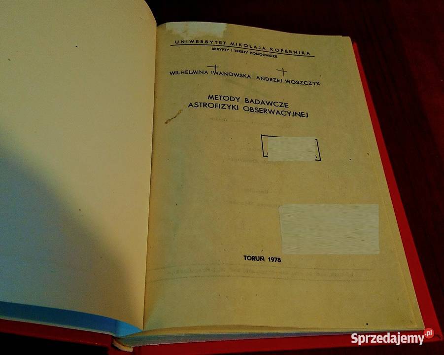 Metody badawcze astrofizyki obserwacyjnej Gdańsk