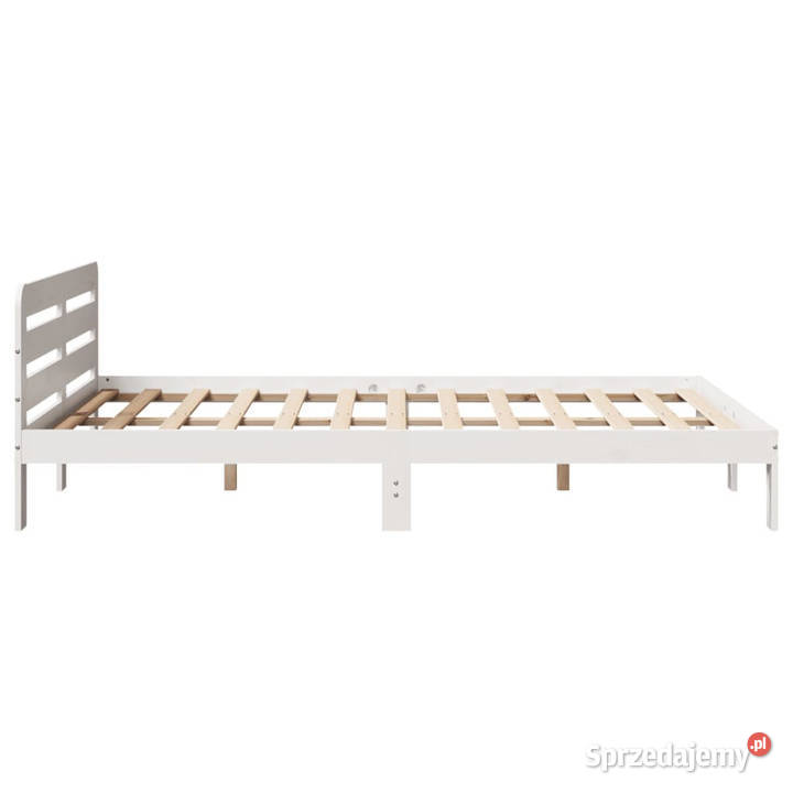 Rama łóżka bez materaca biała lite drewno 144cm Warszawa sprzedam