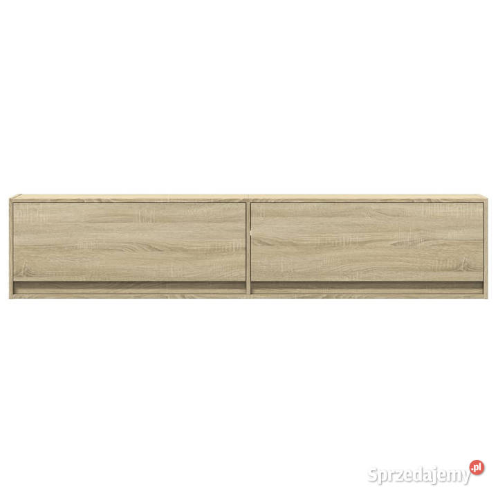 Ścienna szafka pod TV z LED dąb sonoma 180x31x38 Warszawa