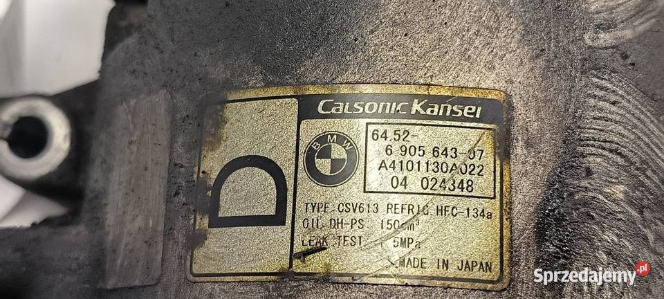 SPRĘŻARKA KLIMATYZACJI BMW E46 320 D 690564307 Lipno