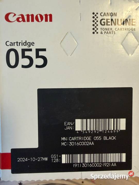 Oryginalny toner Canon 055 Black nowy sprzedam