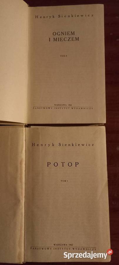 Henryk Sienkiewicz Potop Ogniem i mieczem Elbląg