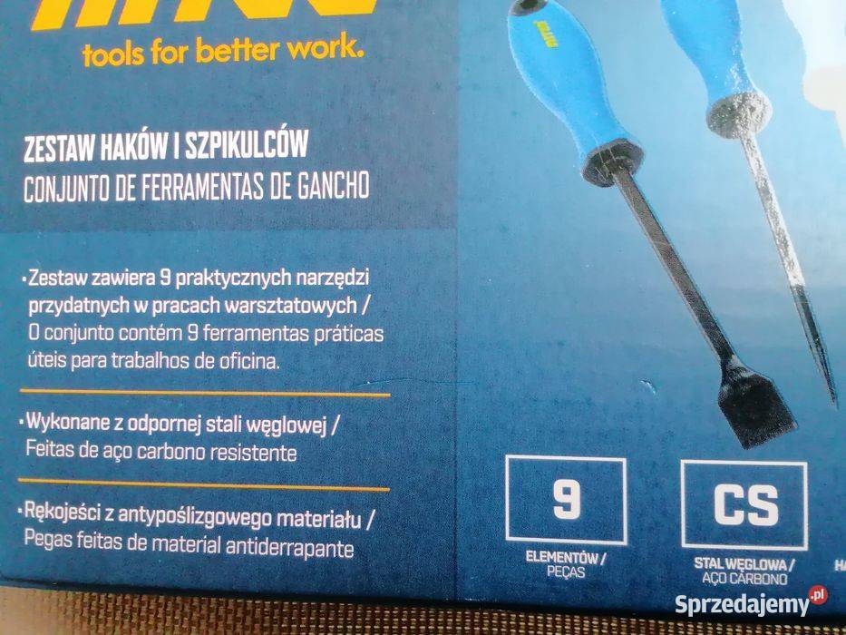 Zestaw haków i szpikulców z skrobakiem Nowe Wieliczka sprzedam