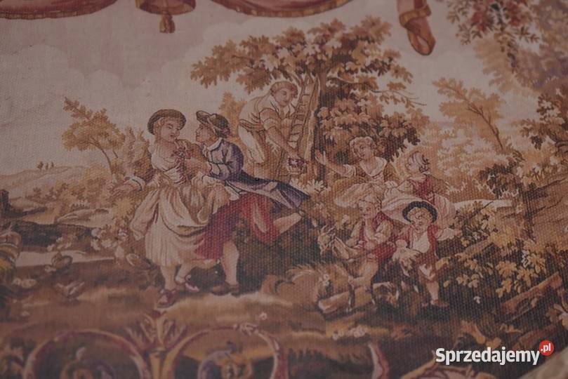 Kryształowe Barokowe Lustro Złoto Kremowe 235 x sprzedam