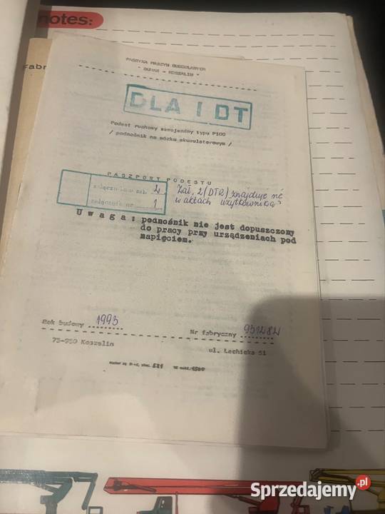 Podnośnik koszowy bumar p100 lubelskie Kraśnik