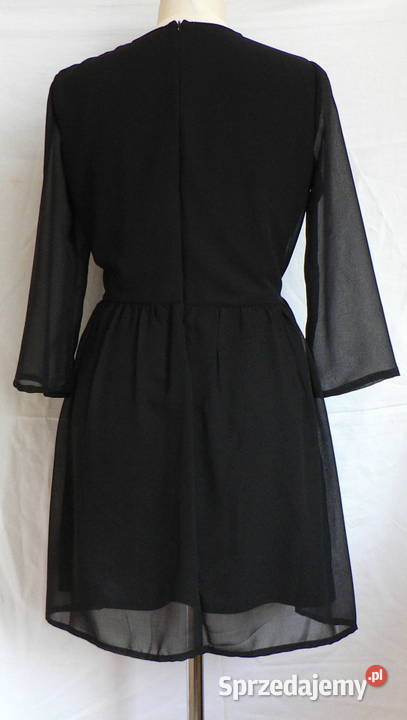 BOOHOOczarna sukienka z koronką 40 Spódnice i sukienki Łódź sprzedam
