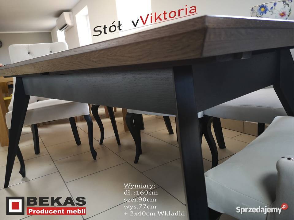 Sliczny Komplet Glamour Salon Stół i Krzesła 77cm mazowieckie Warszawa