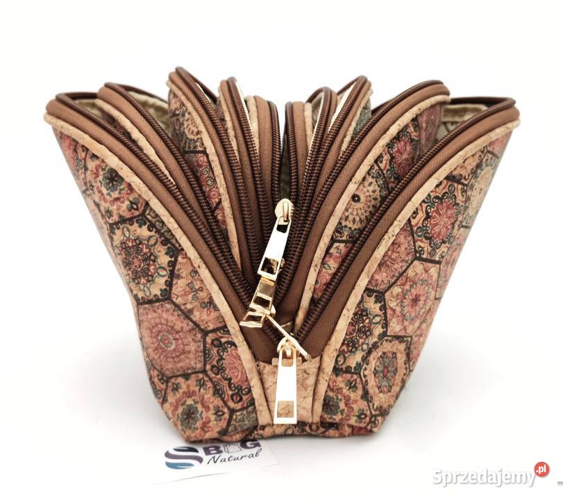 Kosmetyczka zestaw 5w1 MATRIOSZKA z korka eko śląskie Katowice