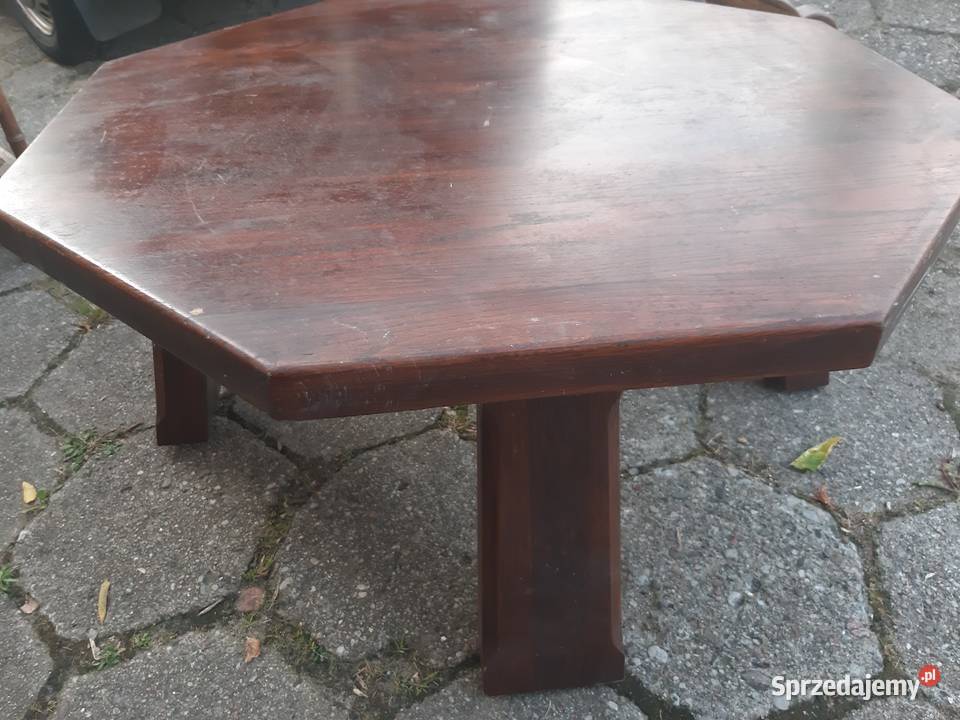 Stół ława holenderska z grubym blatem lite Stoliki kawowe i ławy kujawsko-pomorskie Ciechocinek