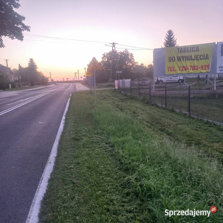 reklama bilbord do wynajęcia 2,5 metra na 6 metrów przy drodze wojewódzkiej