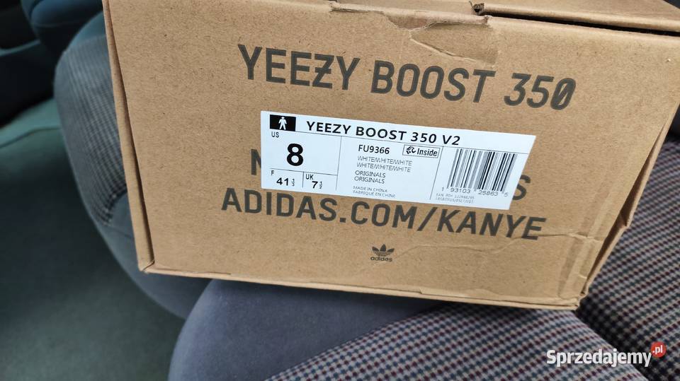 Buty meskie adidas yeezy boost 350 v2 r41 biale