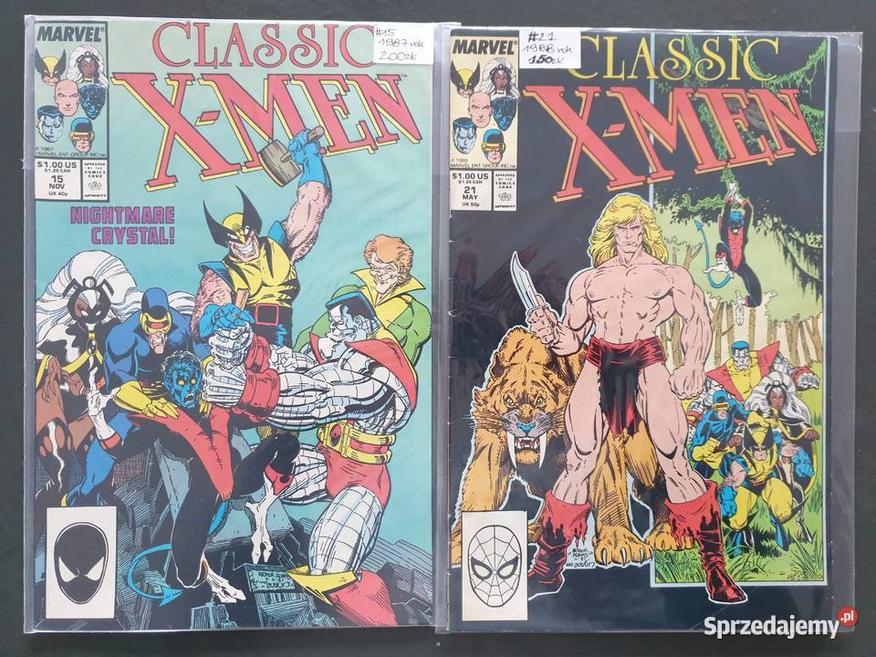 Classis XMen 9 komiksów Marvel USA 19871988 Rok wydania 1987 Gdynia