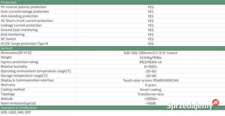 Zestaw budżetowy 10kWh LV panele inwerter 3 fazy