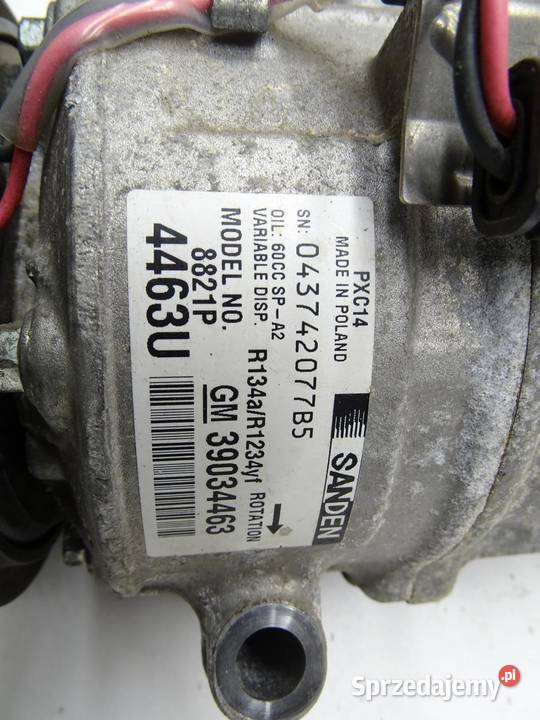 SPRĘŻARKA KLIMATYZACJI KLIMY 39034463 OPEL ASTRA osobowe małopolskie