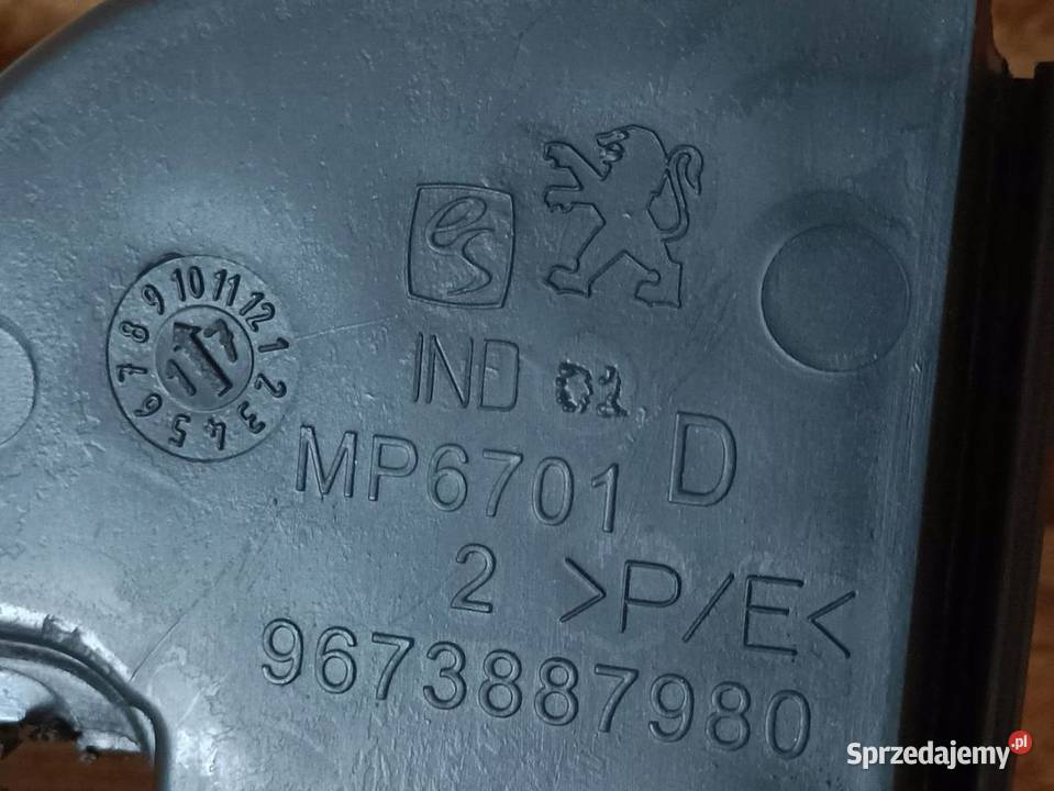 PEUGEOT 208 WSPORNIK OSŁONA PRAWY TYŁ 9673887980 osobowe wielkopolskie Pleszew