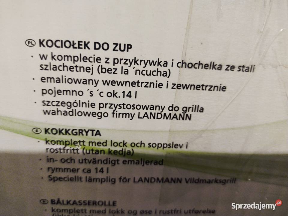 Kociołek do zup landmann nowy NAJTANIEJ Katowice