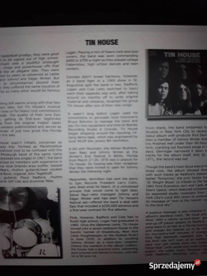 Archiwalne wykopaliska hard rocka TIN HOUSE Tin podkarpackie Rzeszów