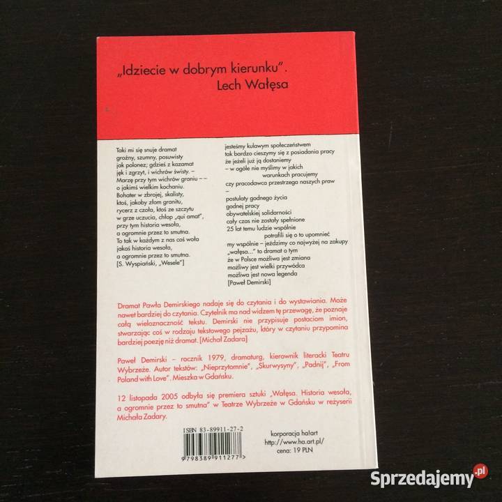 Paweł Demirski Wałęsa Historia wesoła a ogromnie miękka Elbląg