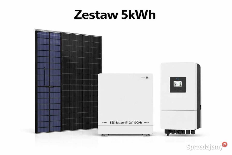 Zestaw budżetowy 5kWh LV panele inwerter 3 fazy