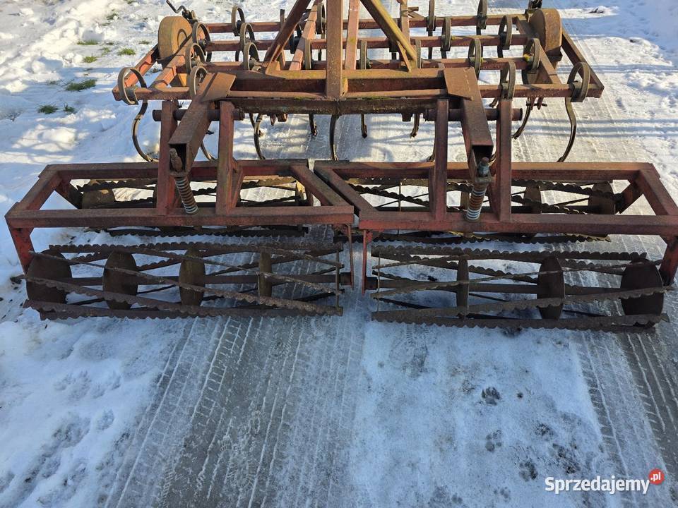 Agregat uprawowy 25m wałki na docisku nieuszkodzony Samborzec