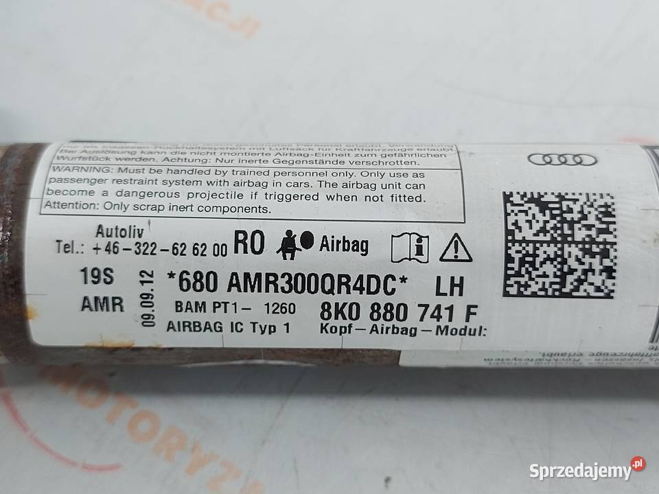 AUDI S4 B8 13r kurtyna AIRBAG lewa 8K0880741F Kielce