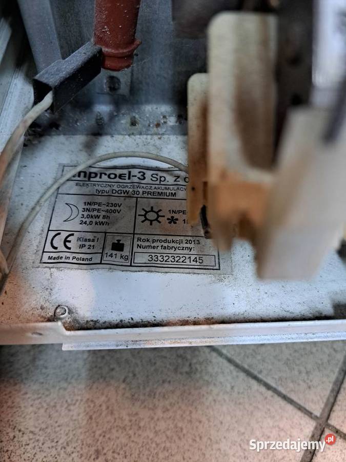 Piec akumulacyjny DGW30 230V 24kWhPREMIUM Dąbrowa Górnicza sprzedam