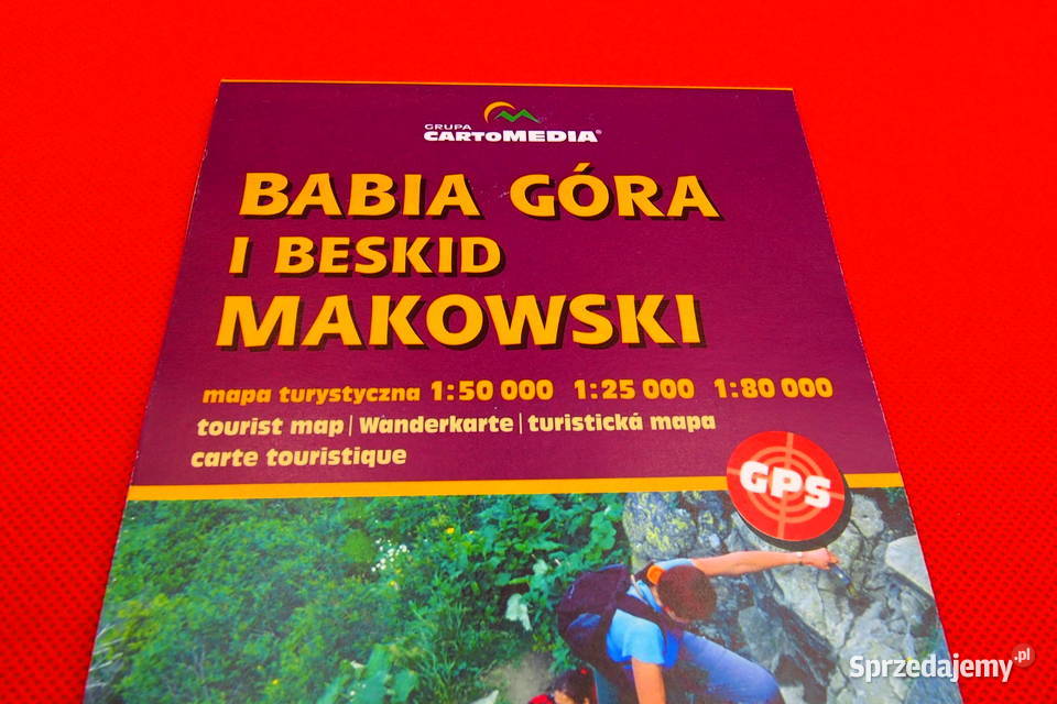 MAPA turystyczna BABIA GÓRA i Beskid Makowski Warszawa sprzedam
