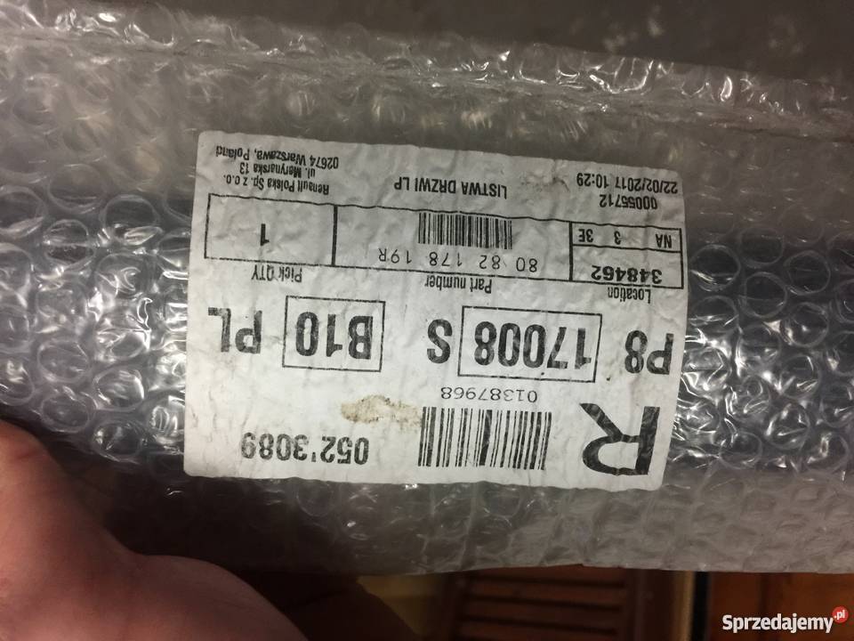 Nowa Listwa Dzwi LP Renault 808217819r mazowieckie Wołomin sprzedam