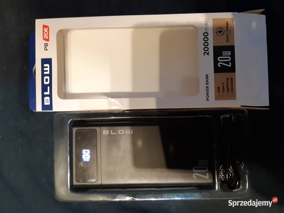 PowerBank Blow 20000mAh 20W Z Wyświetlaczem Le Łódź